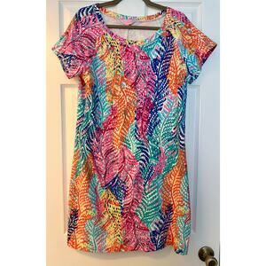 Lilly Pulitzer Sanibel Short Sleeve T-Shirt Dress. Size Large.